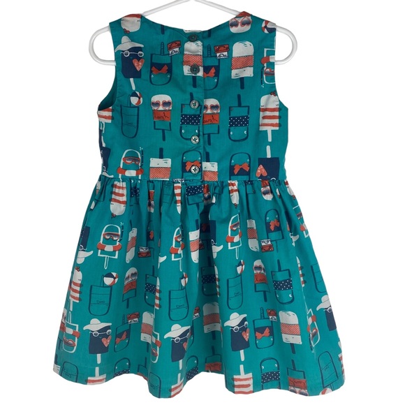 Next Girls Popsicle Cotton Sleeveless Dress - Size 3-4 yrs - Picture 2 of 7